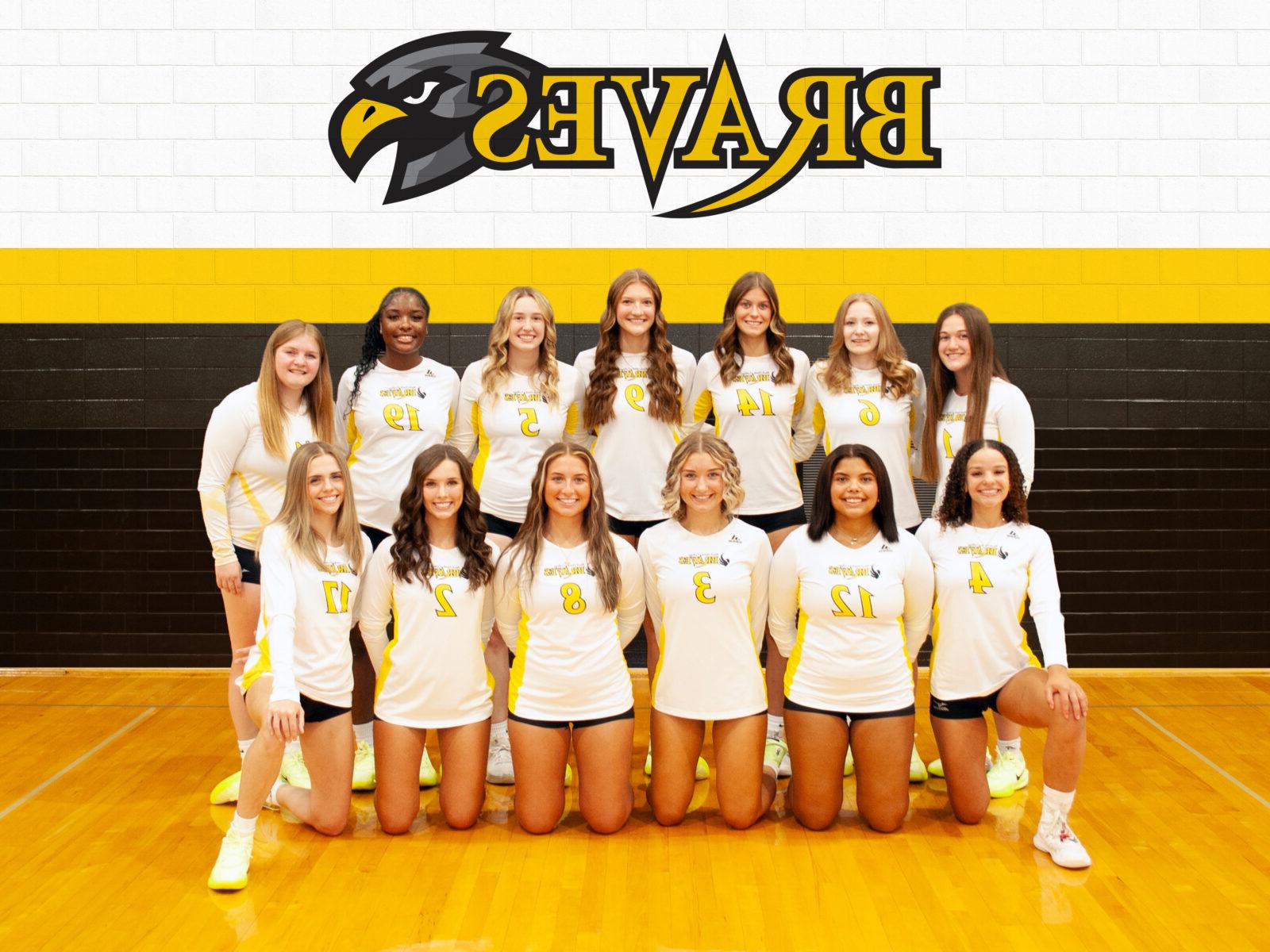 Black Hawk College Volleyball Team Photo 2024-25